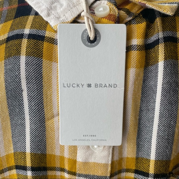 NWT - Women’s Lucky Brand Plaid Button Down Shirt - Picture 6 of 10